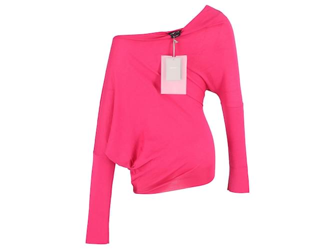 Tom Ford einseitiger asymmetrischer Pullover aus rosa Kaschmir Pink - Ansicht 3