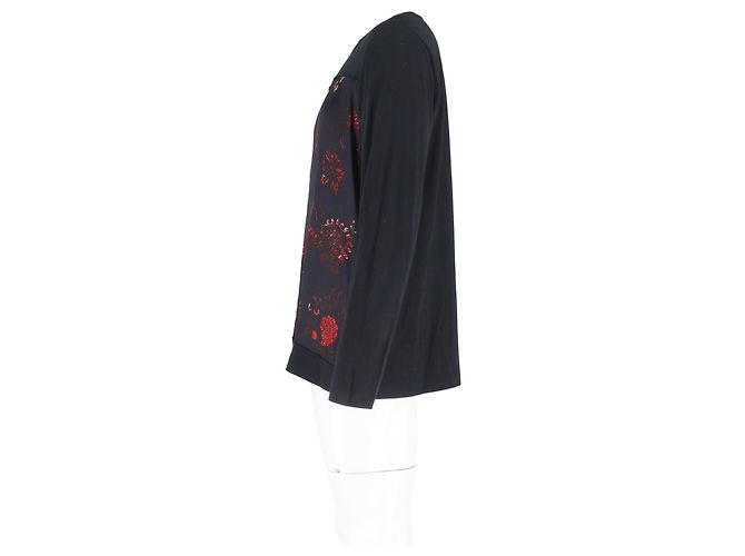 Dries Van Noten Printed Crewneck Sweater in Multicolor Cotton Multiple colors - view 5