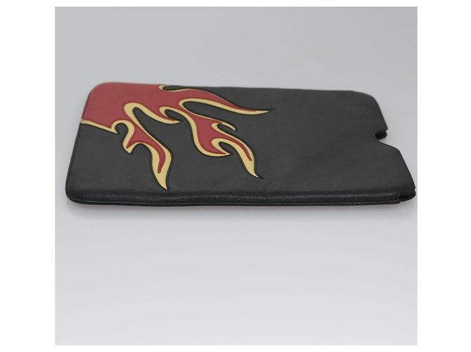Saffiano PRADA iPad-Hülle aus schwarzem Safiano-Leder Auth bs22372 - Ansicht 3