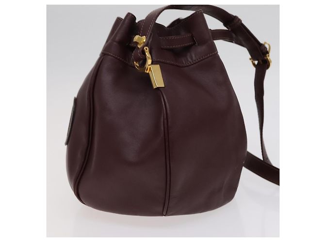 Borsa a spalla CARTIER in pelle rossa Auth ep7404 Rosso - vista 4
