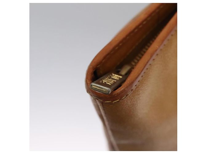 Autre Marque PRIMA CLASSE Borsa a Mano Pelle PVC Beige Marrone oro Auth am7609 D'oro - vista 10