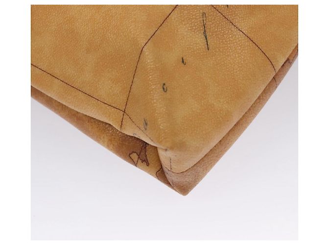 Autre Marque PRIMA CLASSE Borsa a Mano Pelle PVC Beige Marrone oro Auth am7609 D'oro - vista 15