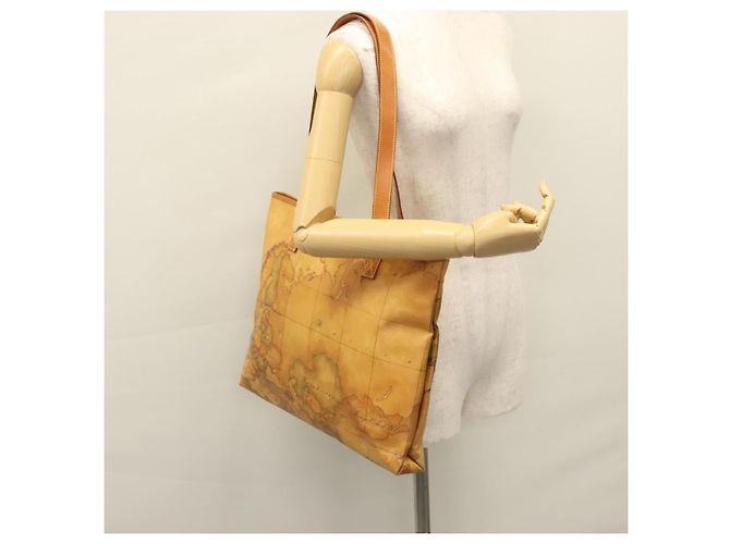 Autre Marque PRIMA CLASSE Borsa a Mano Pelle PVC Beige Marrone oro Auth am7609 D'oro - vista 22