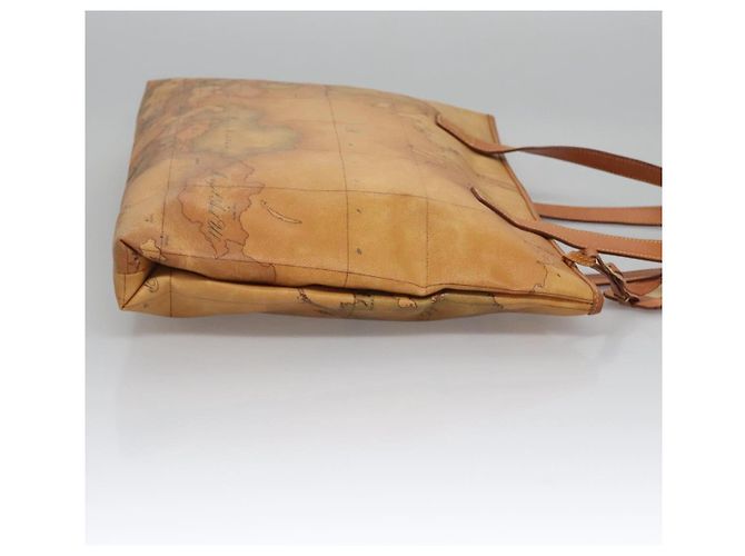 Autre Marque PRIMA CLASSE Borsa a Mano Pelle PVC Beige Marrone oro Auth am7609 D'oro - vista 3