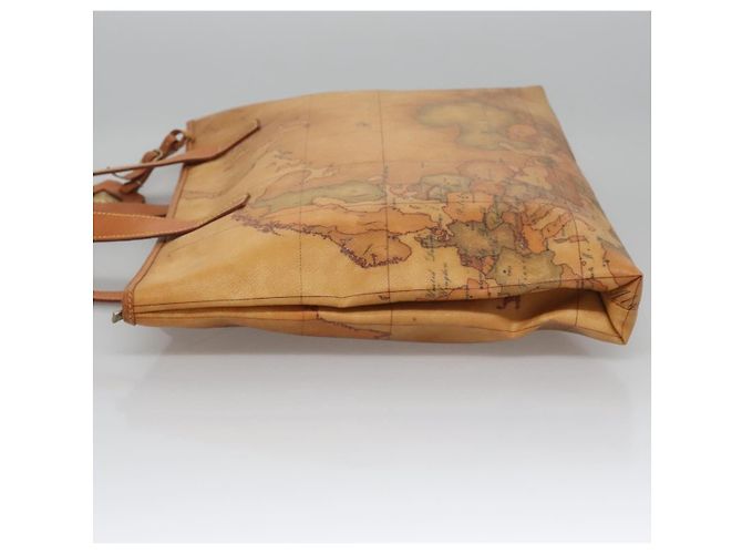 Autre Marque PRIMA CLASSE Borsa a Mano Pelle PVC Beige Marrone oro Auth am7609 D'oro - vista 4