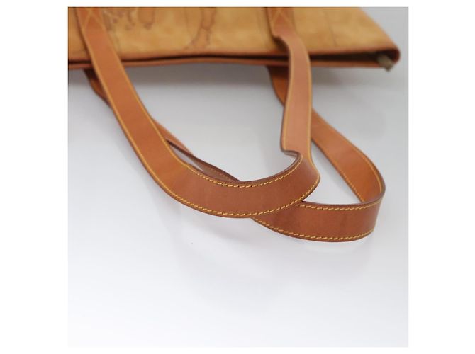 Autre Marque PRIMA CLASSE Borsa a Mano Pelle PVC Beige Marrone oro Auth am7609 D'oro - vista 7