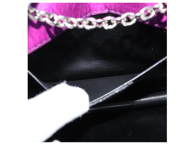 Céline Borsa a spalla a catena CELINE in nylon viola Auth BA204 Porpora - vista 21