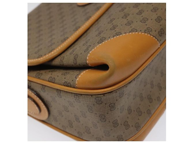GUCCI Micro GG Supreme Shoulder Bag PVC Beige Gold 001 116 0924 Auth ki5438 Golden - view 15