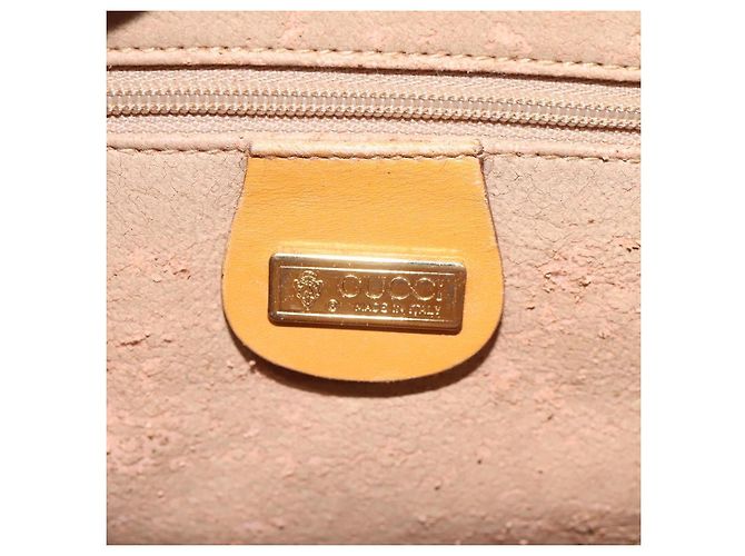 GUCCI Micro GG Supreme Shoulder Bag PVC Beige Gold 001 116 0924 Auth ki5438 Golden - view 20