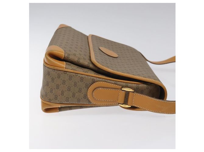 GUCCI Micro GG Supreme Shoulder Bag PVC Beige Gold 001 116 0924 Auth ki5438 Golden - view 3