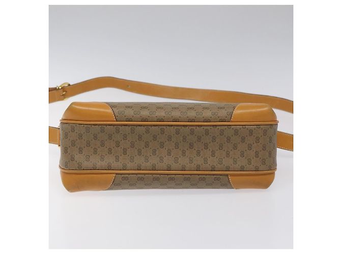 GUCCI Micro GG Supreme Shoulder Bag PVC Beige Gold 001 116 0924 Auth ki5438 Golden - view 5