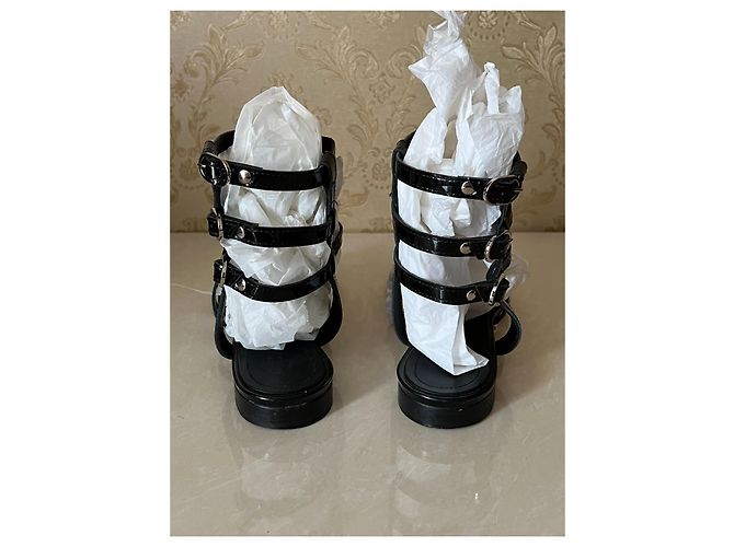 Sandali Chanel in pelle nera Nero - vista 11