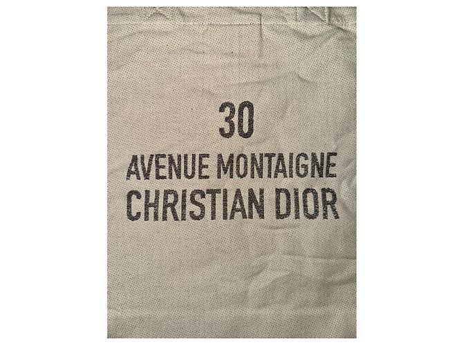 Bolso tote Dior de algodón gris - vista 3