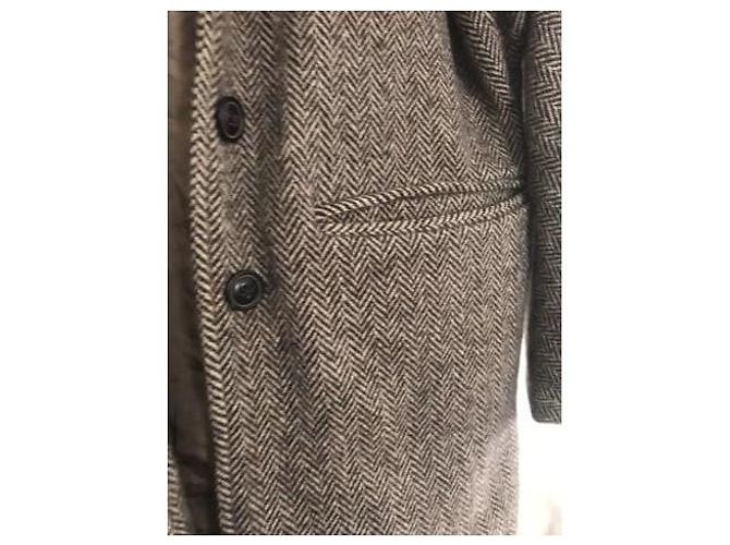 Abrigo Caban Ralph Lauren Marrón de Lana Castaño - vista 2
