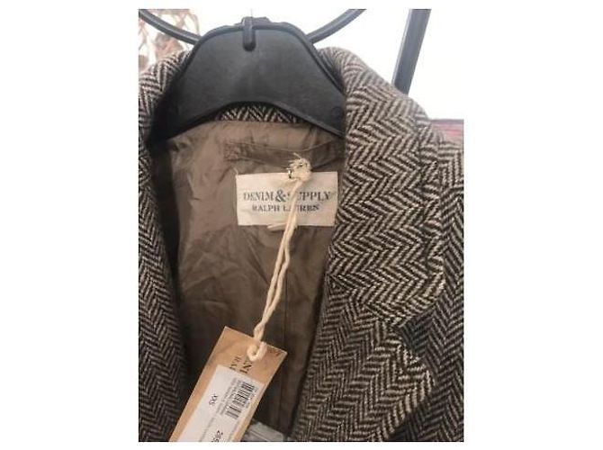 Abrigo Caban Ralph Lauren Marrón de Lana Castaño - vista 4