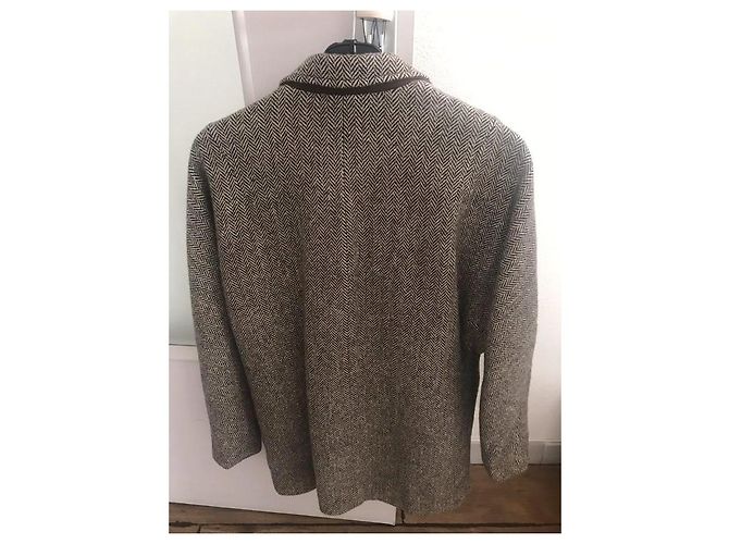 Abrigo Caban Ralph Lauren Marrón de Lana Castaño - vista 6
