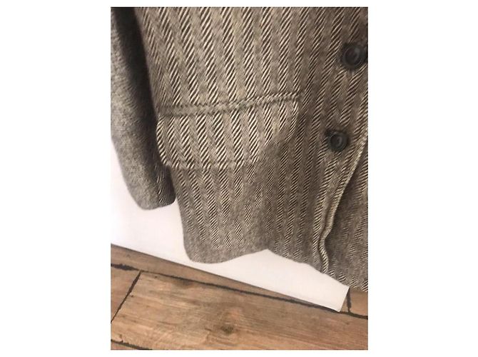 Abrigo Caban Ralph Lauren Marrón de Lana Castaño - vista 7