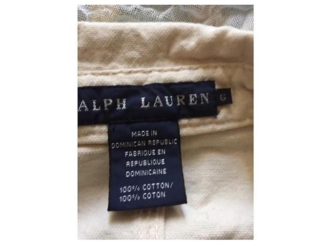 Chaqueta Ralph Lauren de algodón beige - vista 19
