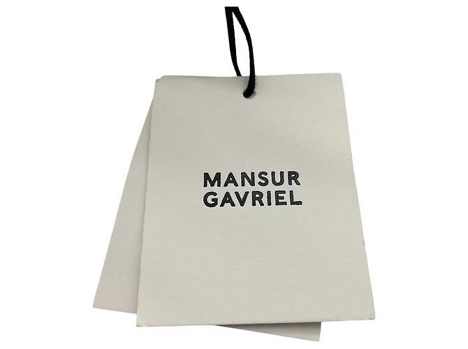 Mansur Gavriel White Bianca Snakeskin-effect Leather Drawstring Bucket Bag - view 12