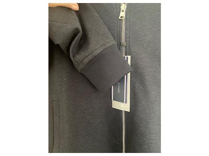Tommy Hilfiger Sweat Jacket Navy Blue Size 52 - view 8