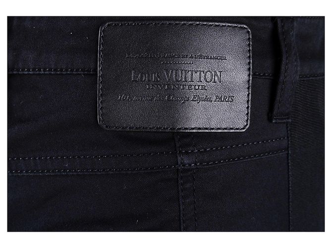 Jeans Louis Vuitton con striscia nera - anni 2000 Nero - vista 5