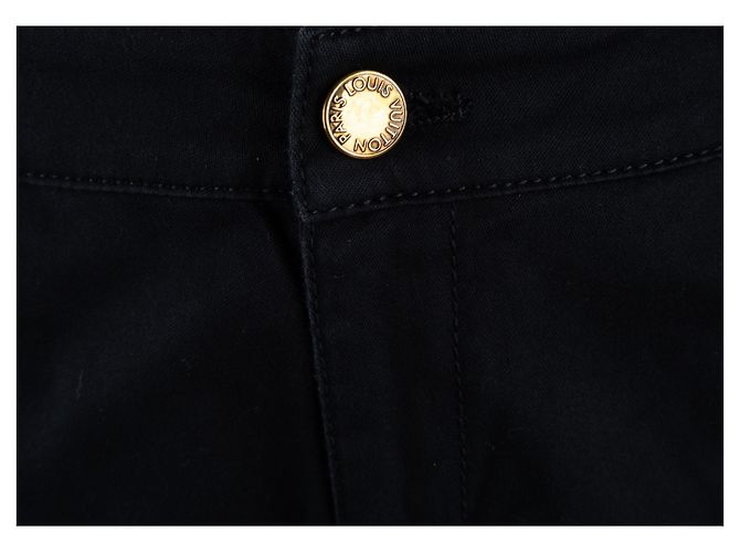 Jeans Louis Vuitton con striscia nera - anni 2000 Nero - vista 6