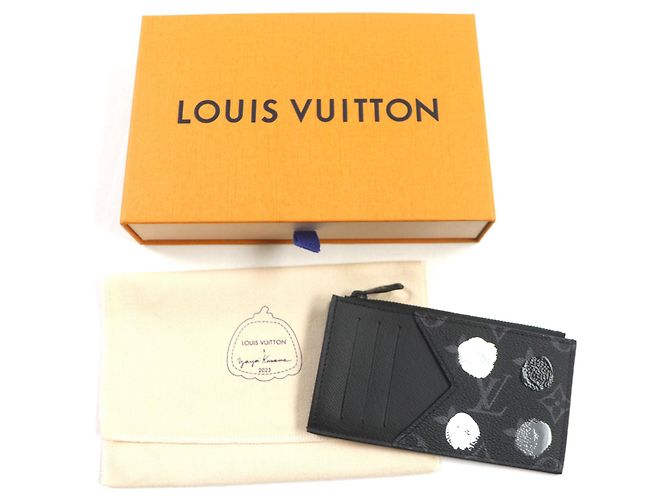 Louis Vuitton Monogram Eclipse Coin Card Case Black - view 2