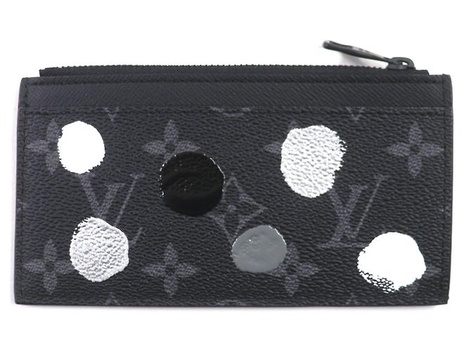Louis Vuitton Monogram Eclipse Coin Card Case Black - view 3