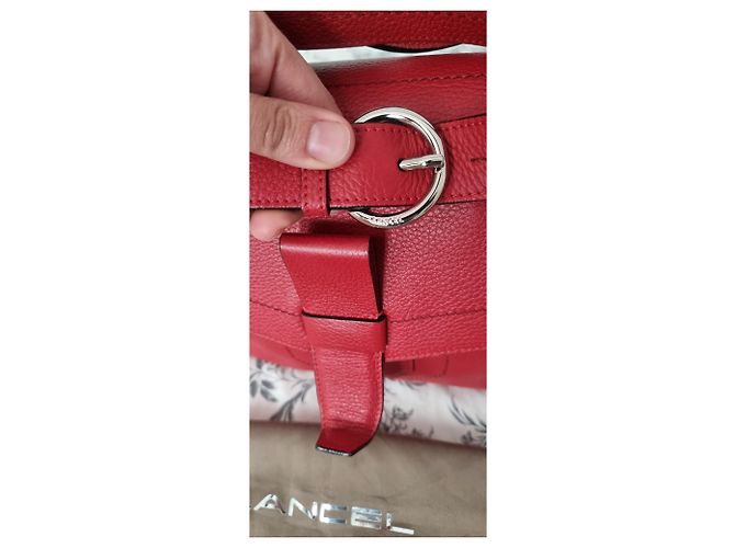 Borsa Lancel Neo Charlie XL Rossa in Pelle Rosso - vista 3