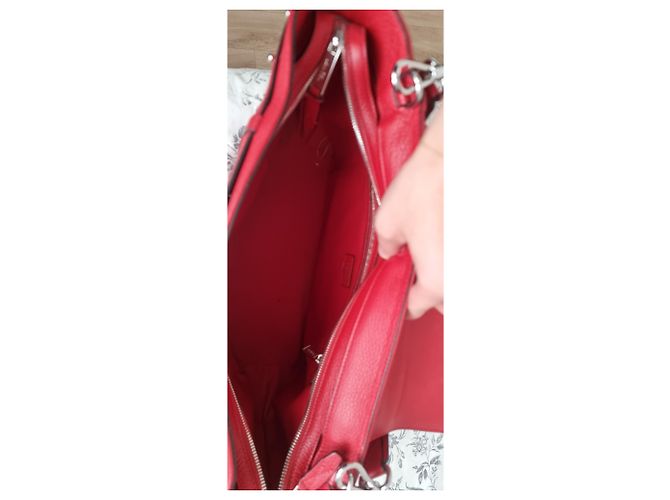 Borsa Lancel Neo Charlie XL Rossa in Pelle Rosso - vista 4