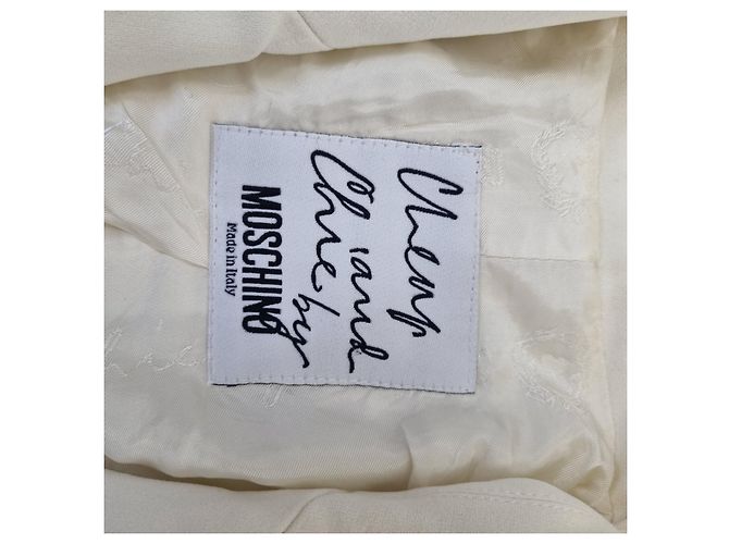 Moschino Cheap And Chic Chaqueta Moschino Beige de Acetato - vista 5