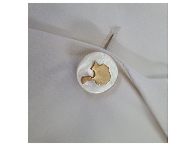 Moschino Cheap And Chic Chaqueta Moschino Beige de Acetato - vista 7