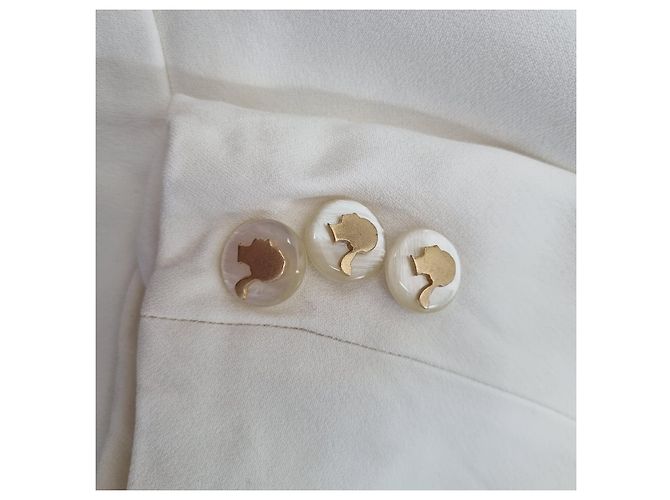 Moschino Cheap And Chic Chaqueta Moschino Beige de Acetato - vista 8