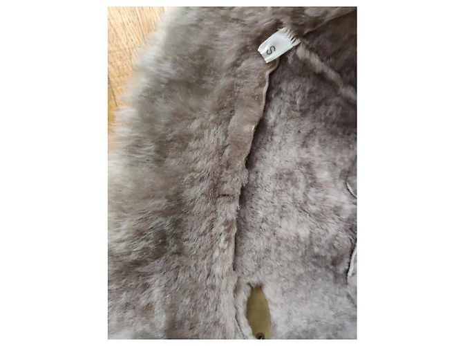 CÉLINE HUT AUS SCHAFLEDER. Khaki - Ansicht 5