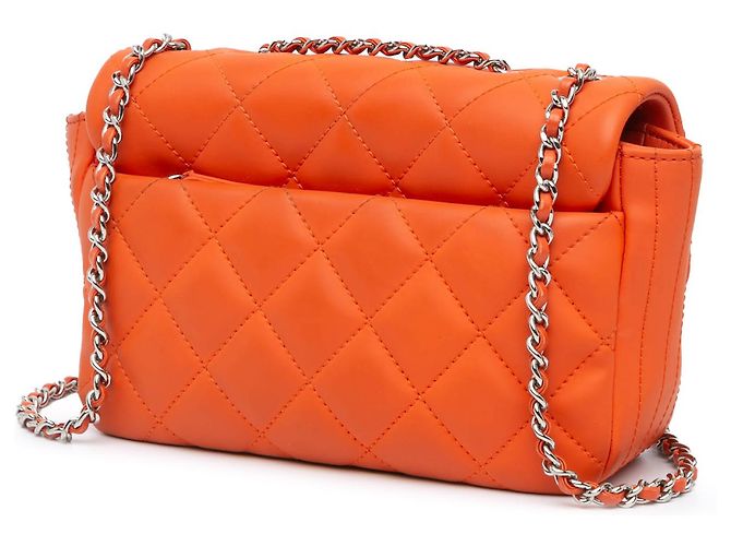 Coco rain Chanel Arancione Parigi Seoul Piccolo Gomma Coco Pioggia Flap - vista 2