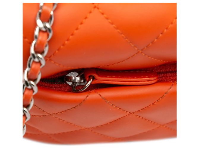 Coco rain Chanel Arancione Parigi Seoul Piccolo Gomma Coco Pioggia Flap - vista 8