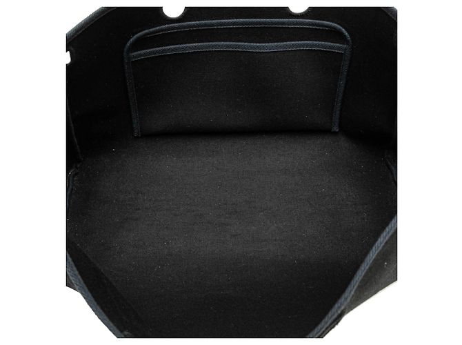 Hermès Schwarze Toile Herbag Cabas MM - Ansicht 4