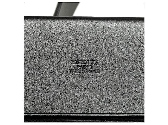 Hermès Schwarze Toile Herbag Cabas MM - Ansicht 6