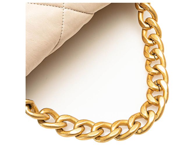 Chanel Beige Large Lambskin 19 Flap - vista 11
