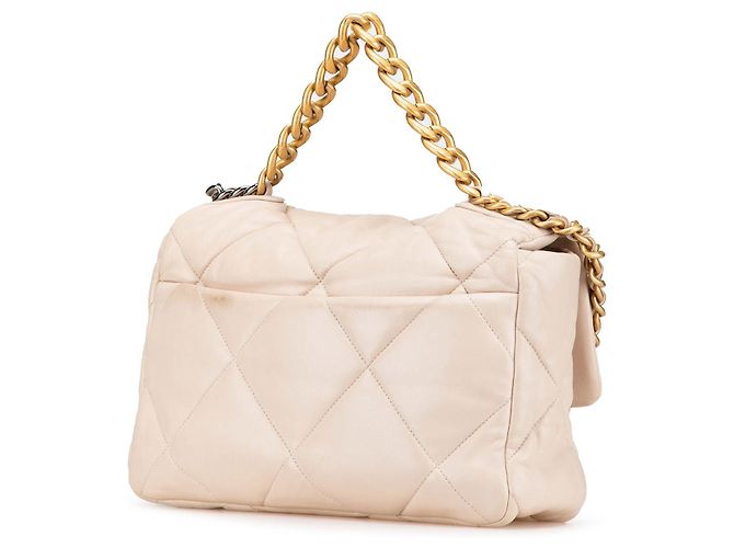 Chanel Beige Large Lambskin 19 Flap - vista 2