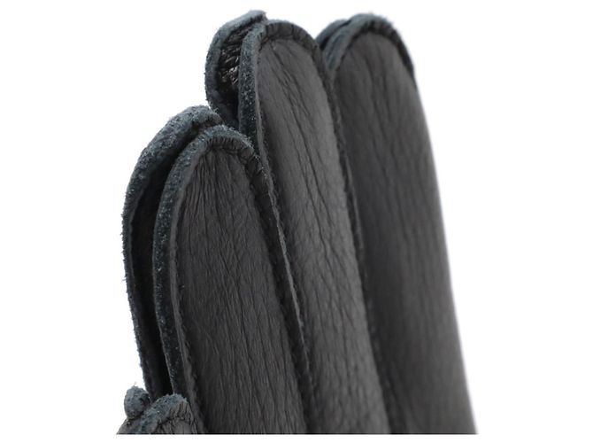 H Stitch Handschuhe aus Hirschleder von Hermès Schwarz - Ansicht 4