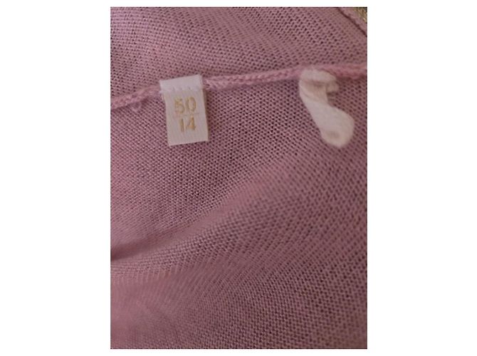 Valentino Top e Colete de Seda Cashmere e Algodão Rosa Dourado - vista 9