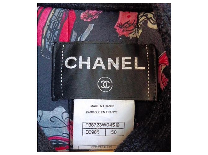 Abrigo Chanel de tweed negro Metiers d'Art Paris Shanghai - vista 11