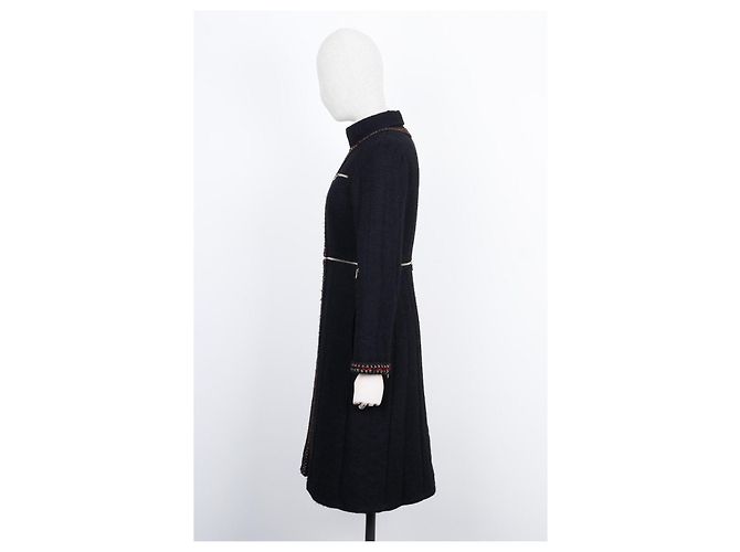 Abrigo Chanel de tweed negro Metiers d'Art Paris Shanghai - vista 9