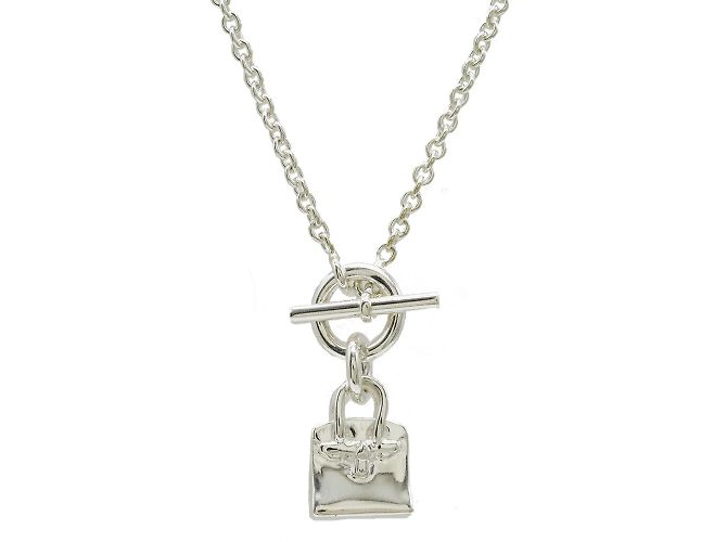 Hermès Pendente collana Birkin Amuleto Hermes Argento - vista 2