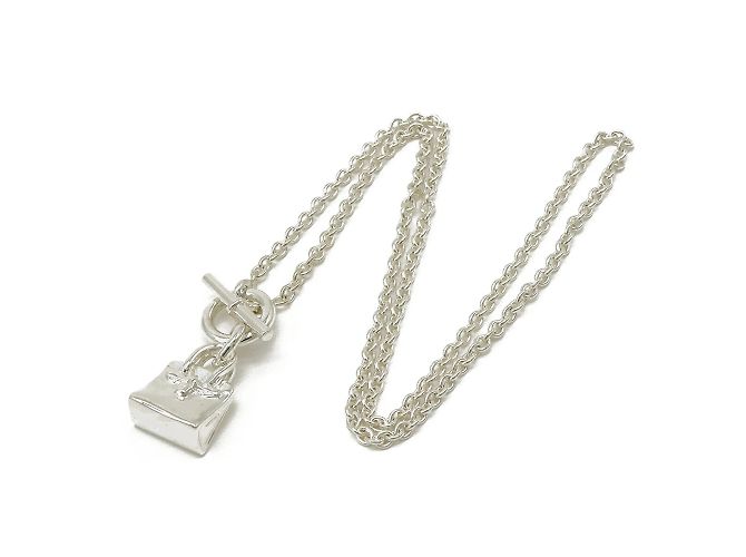 Hermès Pendente collana Birkin Amuleto Hermes Argento - vista 3
