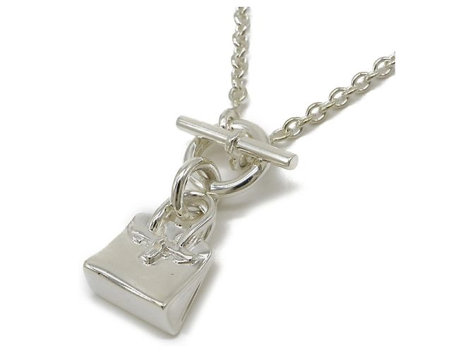 Hermès Pendente collana Birkin Amuleto Hermes Argento - vista 4