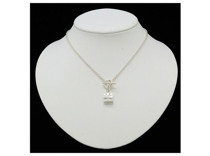 Hermès Pendente collana Birkin Amuleto Hermes Argento - vista 7