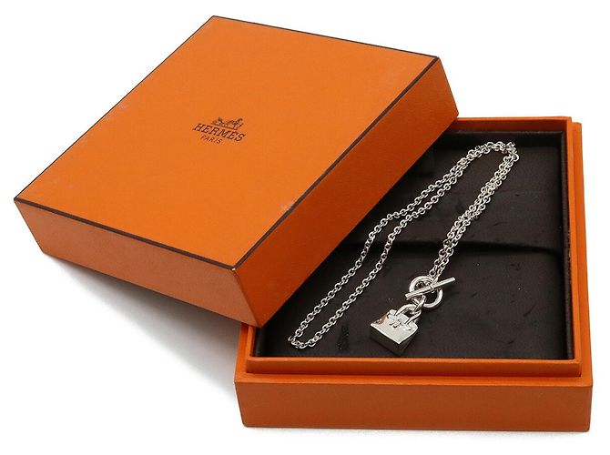 Hermès Pendente collana Birkin Amuleto Hermes Argento - vista 8