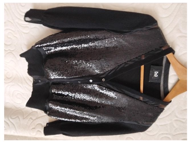 D&G Kaschmir- und Paillettenjacke Dolce&Gabanna Schwarz - Ansicht 7